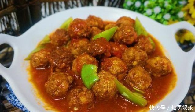 杏鲍菇|芥菜炒杏鲍菇、醋炒红薯丝、红烩丸子、秋葵秒鸡蛋的做法