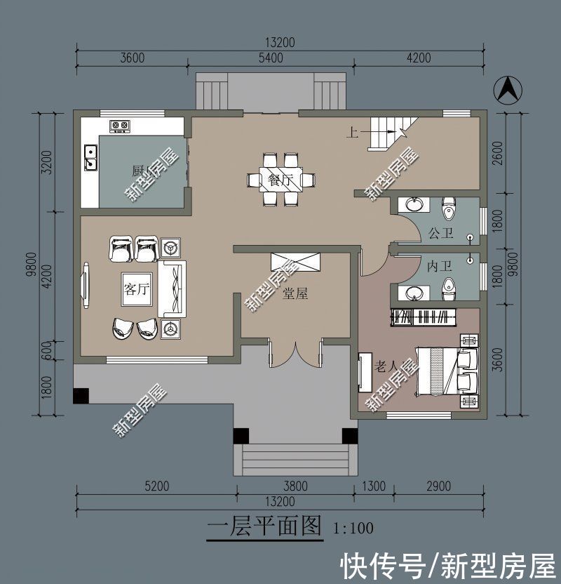 建筑面积|分享10套农村二层户型，每一套颜值都很高，照着建房一定错不了