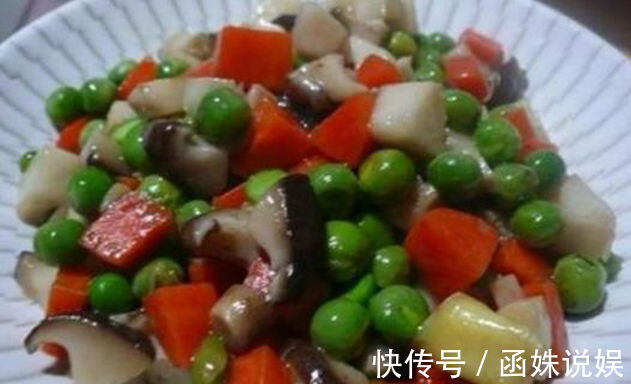 豌豆粒|美食推荐香菇炒豌豆，辣炒龙利鱼，荷兰豆炒山药，红烧素鸡