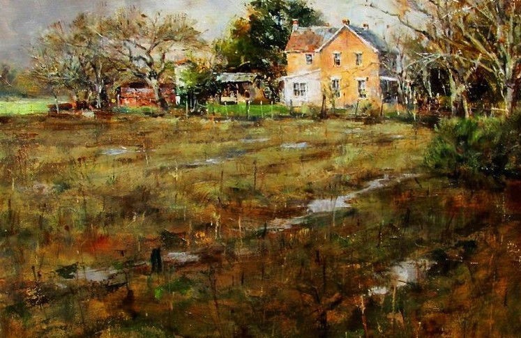 乡村@风景·乡村小景:美国油画家 约翰·奥斯汀·汉娜 的作品欣赏