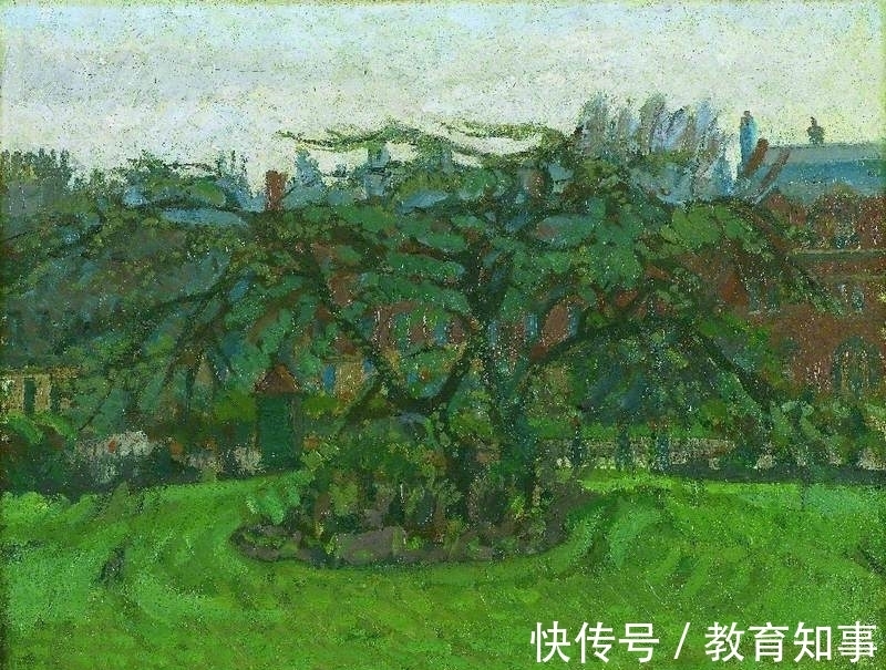 色块|后印象派的油画，造型扎实，色彩大胆的英伦式风景画