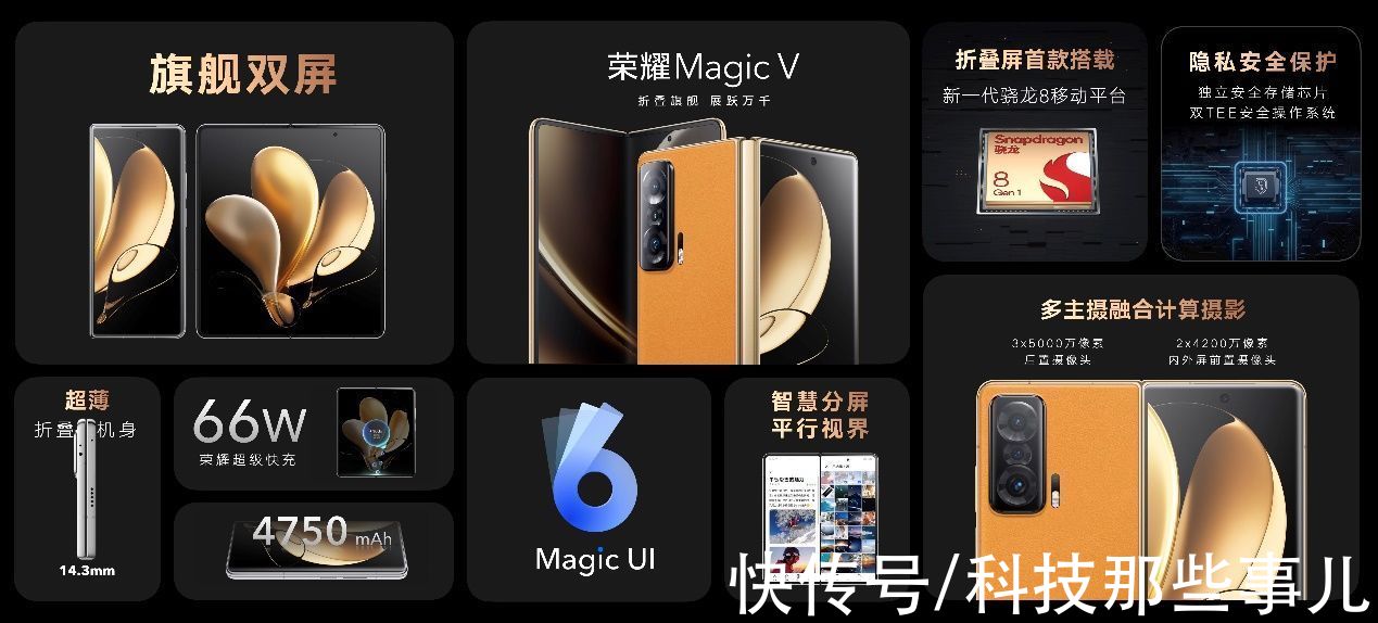 ui|荣耀首款折叠屏荣耀Magic V发布：万元内售价，科技理想主义新高端
