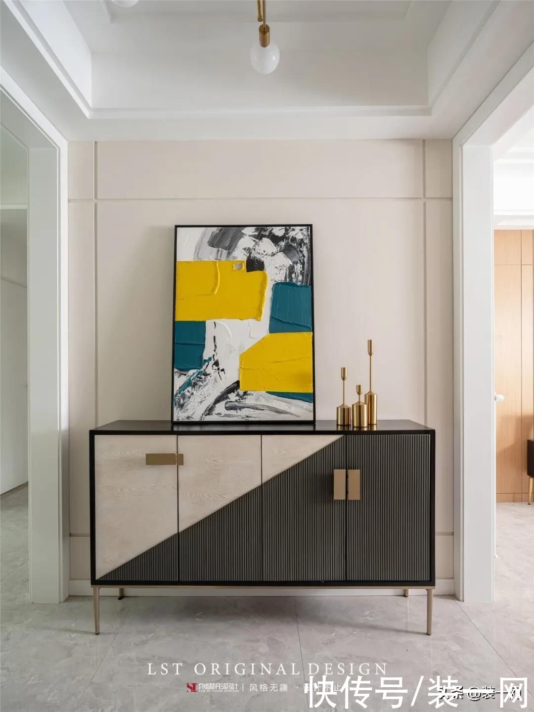 客餐厅|刘思彤设计｜119平三居室装修案例赏析 想要的设计全都有