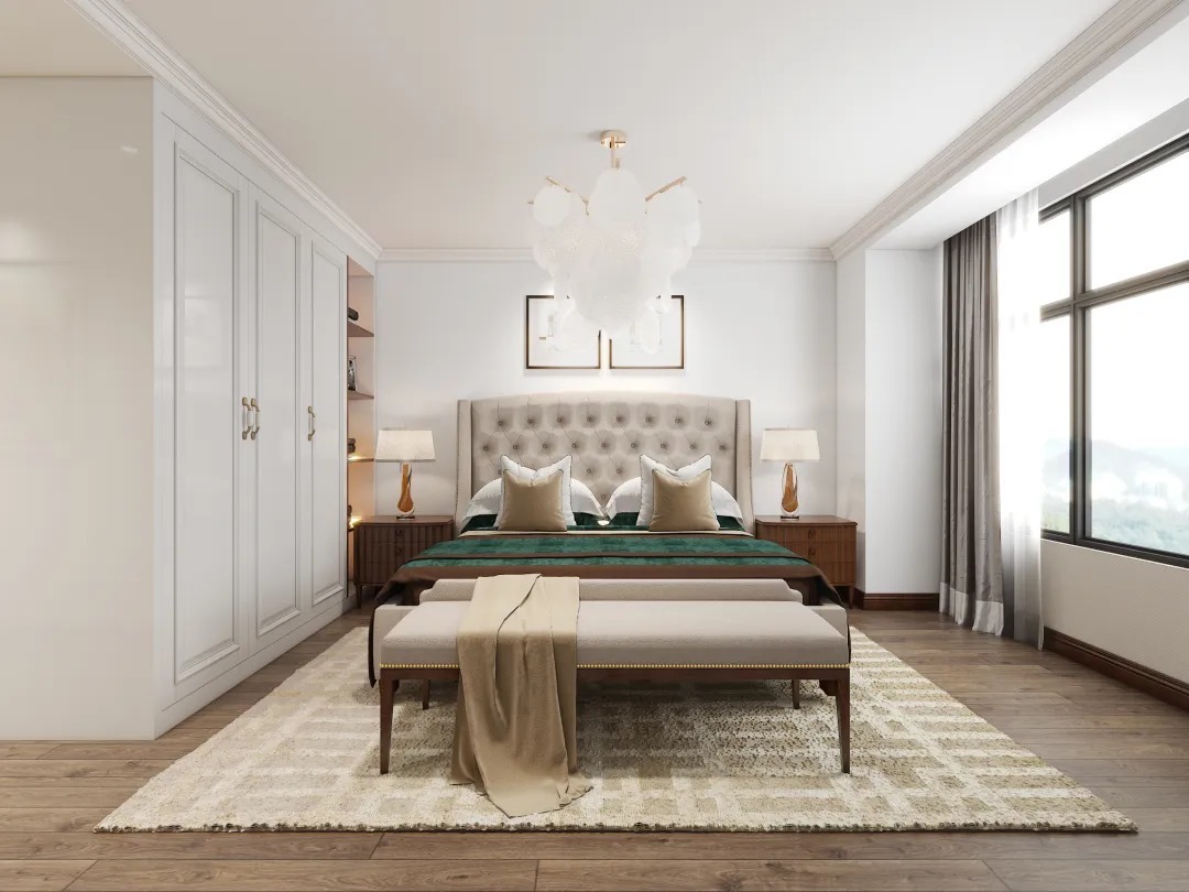 双河湾|【鲁班装饰】双河湾128㎡简欧风格,归属。