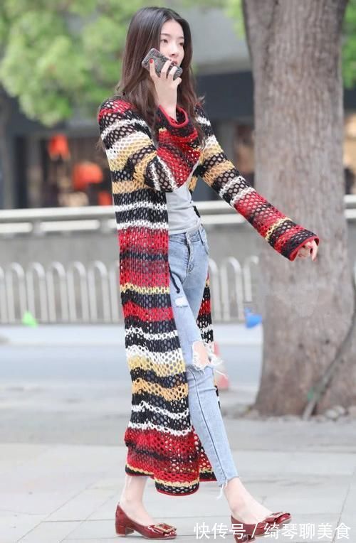 外套|穿外套热?这件1米6的“渔网衣”超凉快,时尚又百搭!