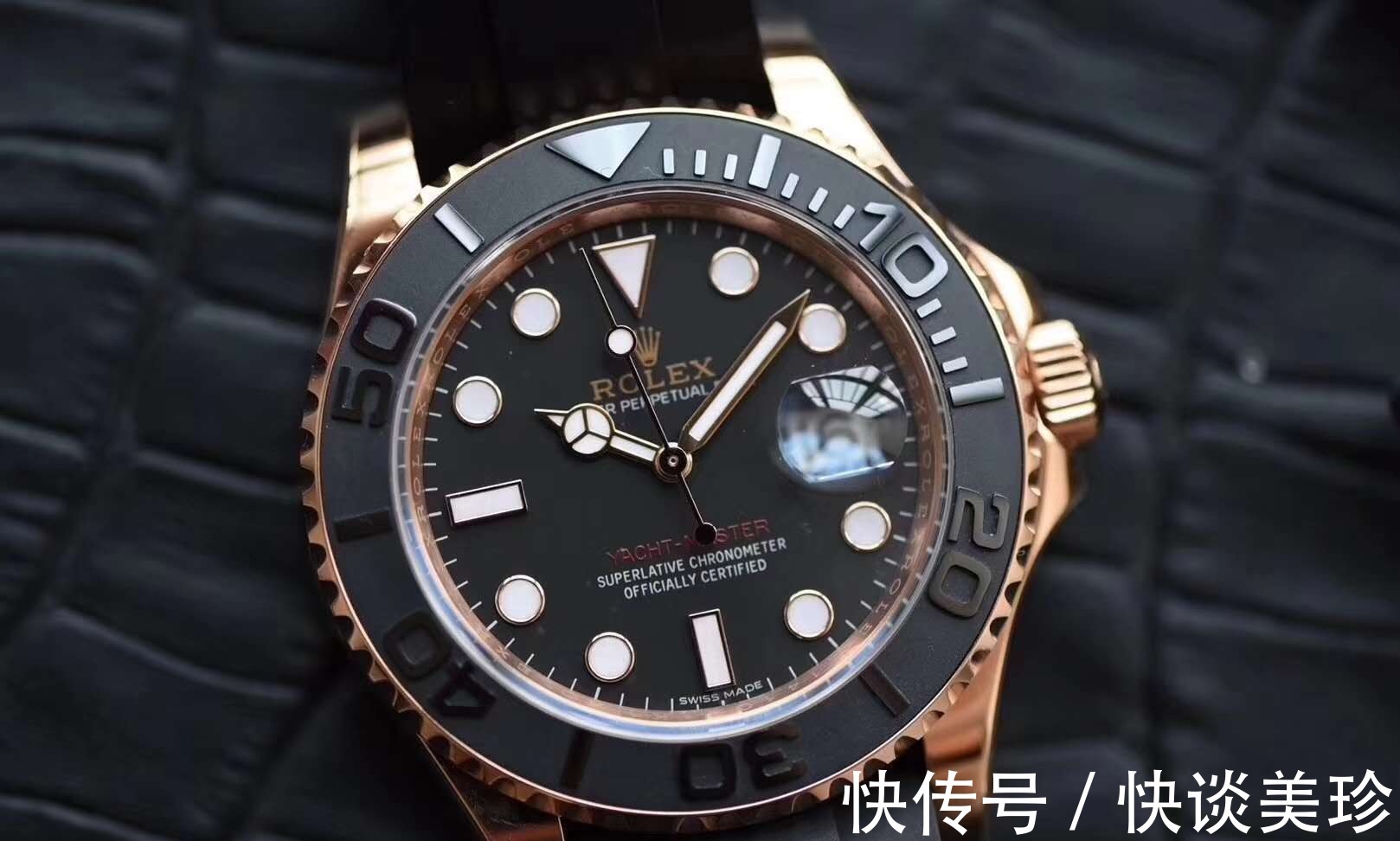 手表|劳力士金游艇,别具一格的永恒玫瑰金腕表!