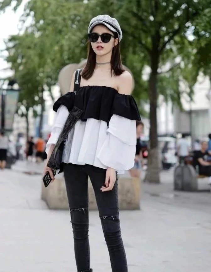 街拍:身姿很好看的美女,穿搭时尚,特别吸睛