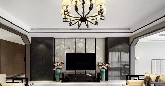 展示柜|新中式客厅电视墙,儒雅端庄,华丽大方!新中式客厅电视墙,儒雅端庄,华丽大方!