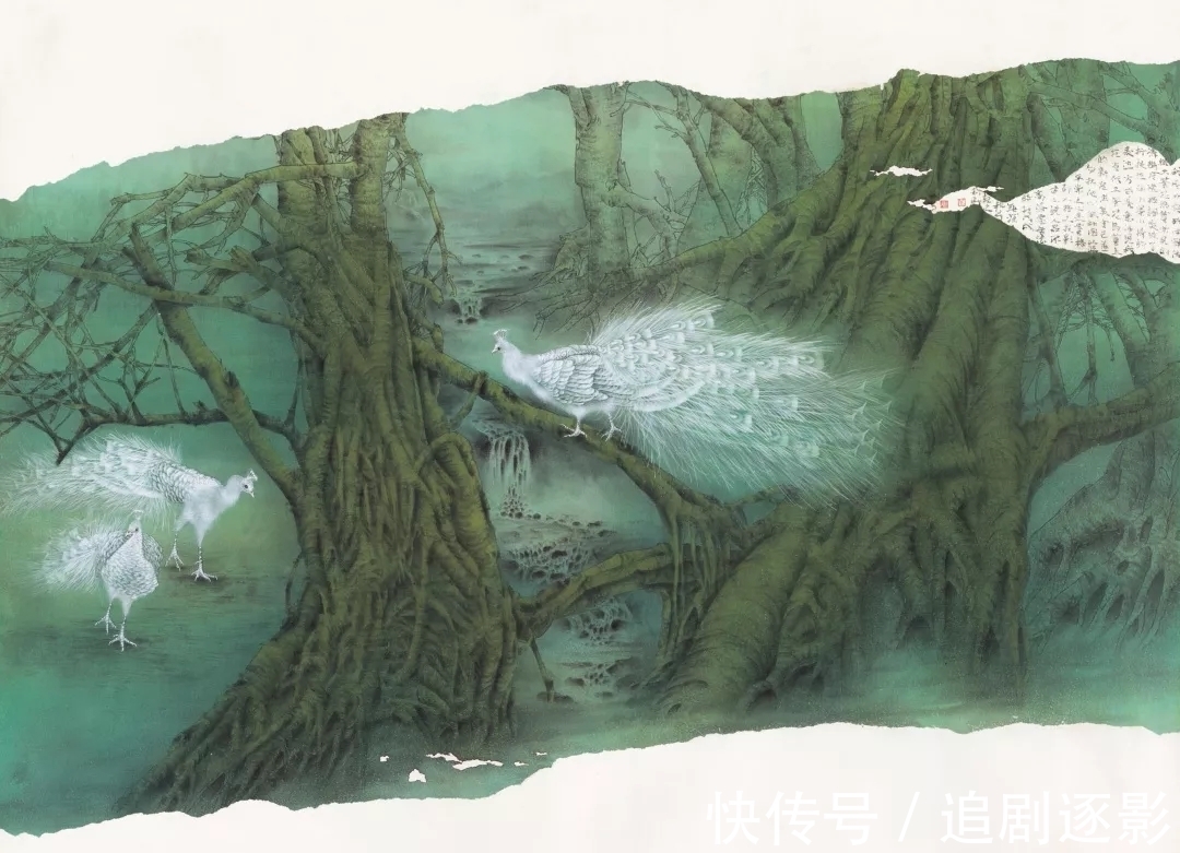 万利民@花鸟画|万利民,一个画孔雀的丹青妙手