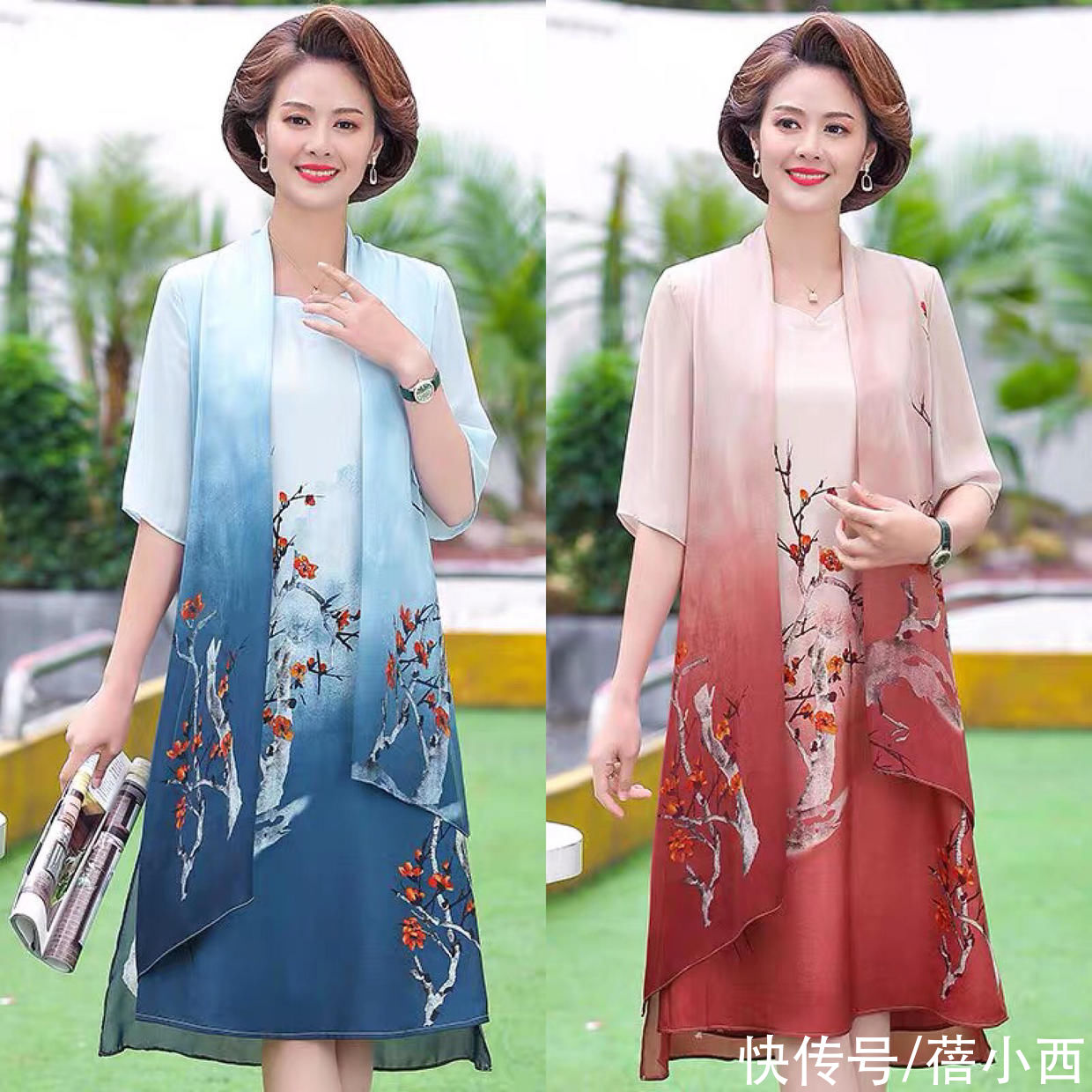 50岁女人应该怎样打扮？不要“扮嫩”，穿对连衣裙气质才更高贵