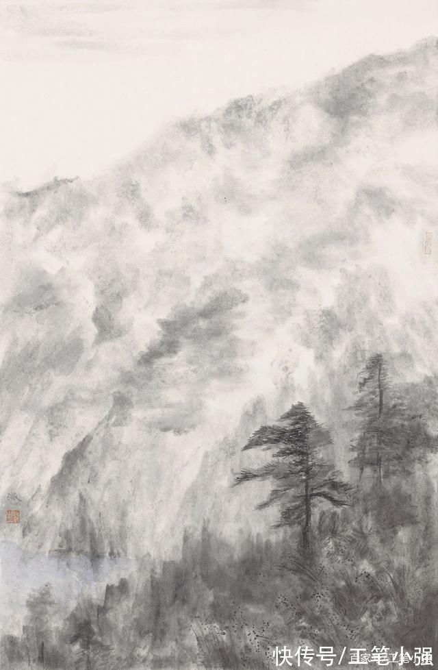 山水&匠心独运，冷暖自知。何微水墨山水欣赏