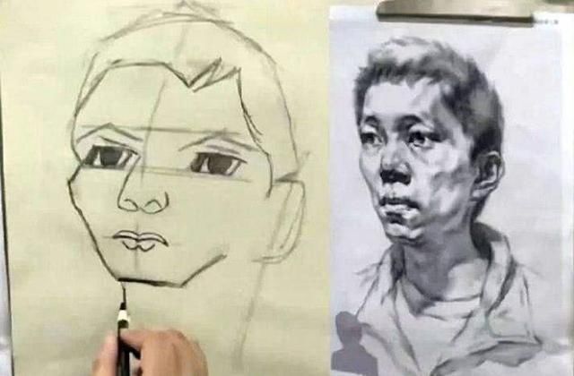 笔下#当学渣美术生画到一半不想画了，画风逐渐跑偏，看完让人笑出眼泪