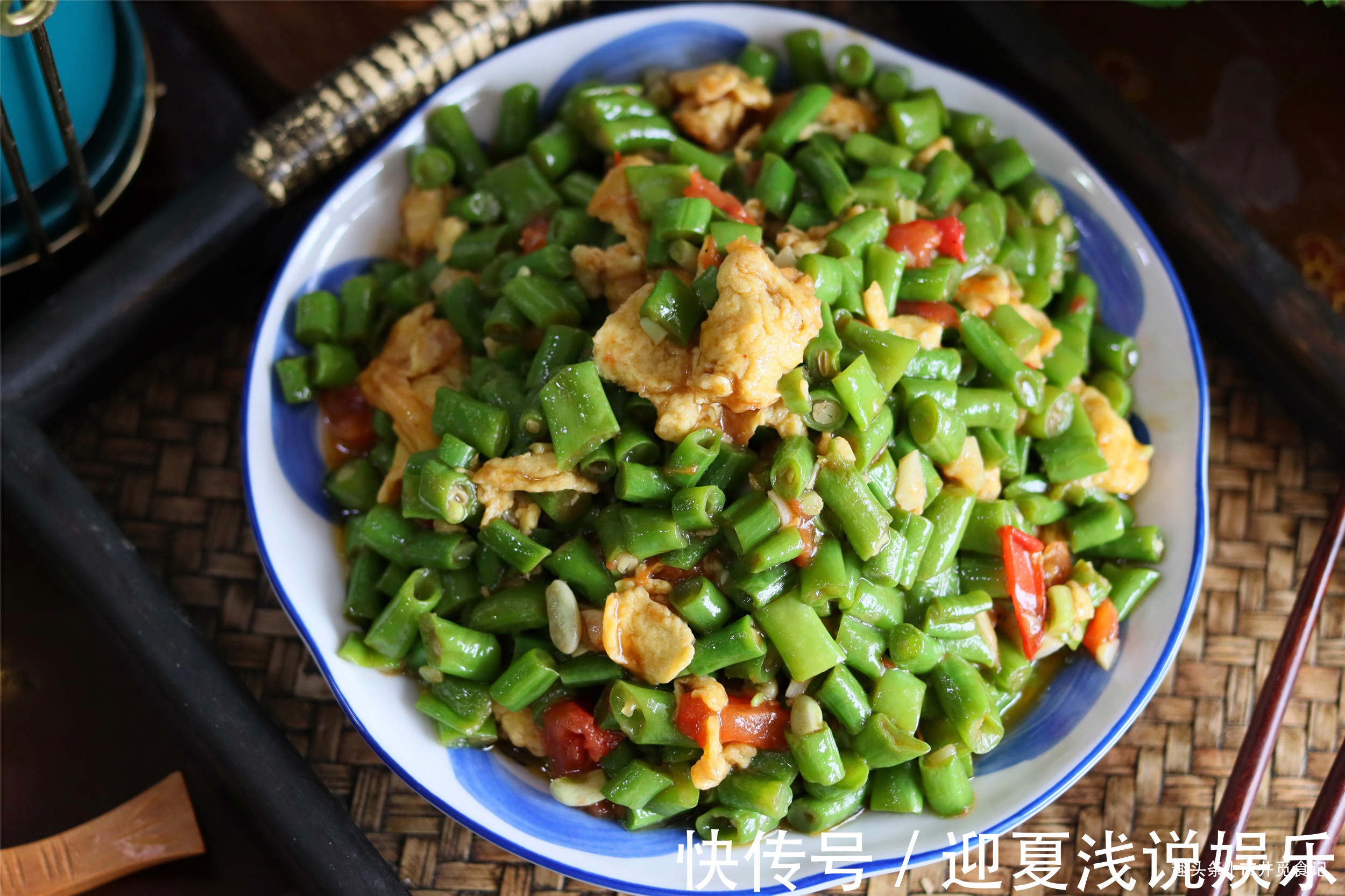 夏天|一把豆角俩鸡蛋,奶奶教的老式炒豆角方法,每年夏天吃不够,真香