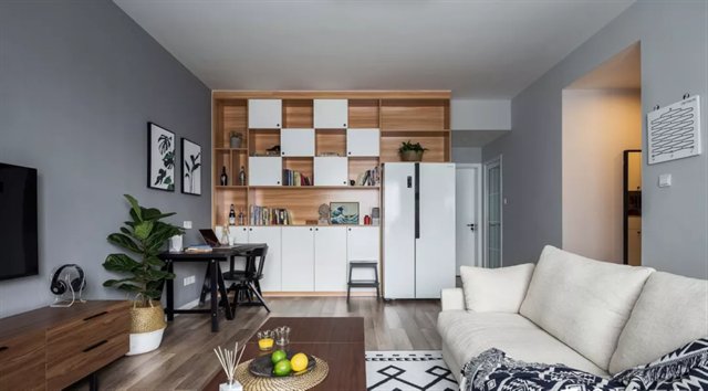 墙面|70㎡老破小千元改造，羡煞左邻右舍