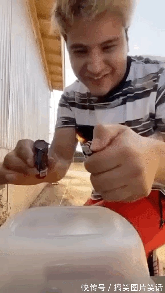 |搞笑图片:刺激,下次就没这么好运了