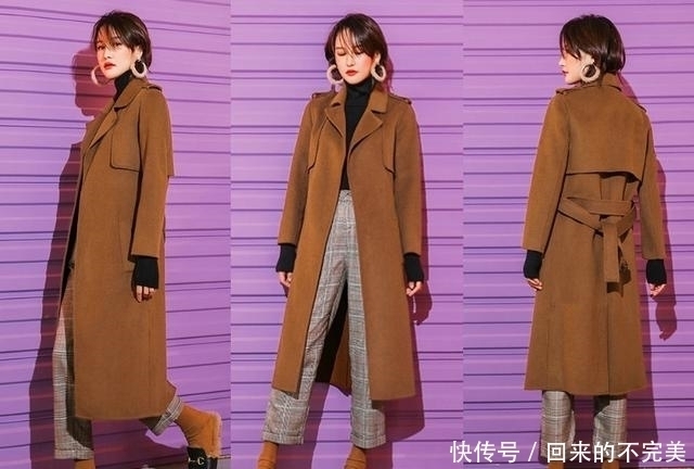 驼色|冬天女人大衣别瞎买,凑齐4个颜色就够了,时髦洋气特有范!