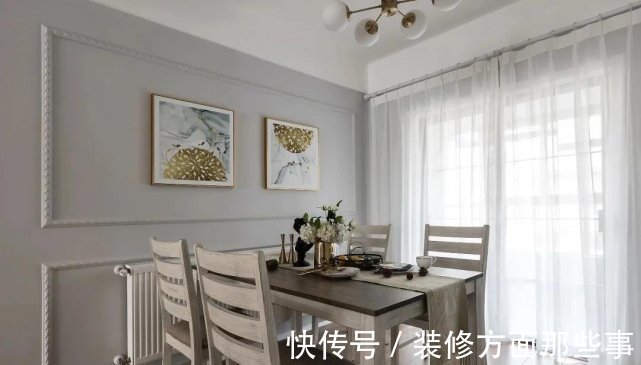 美学感|138平美式风三居室，客厅是宽阔而富有前史气味的