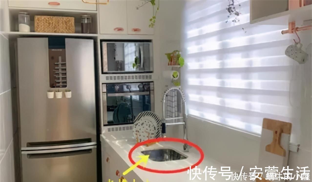 高柜|灶台旁留30公分做高柜,厨电全都嵌进墙还扩大储物,太赞了