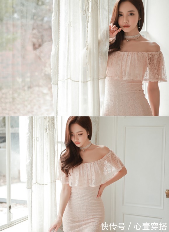 荷叶裙|女神孙允珠高清时尚搭配:腮红裸粉流萤斑驳霜露荷叶裙