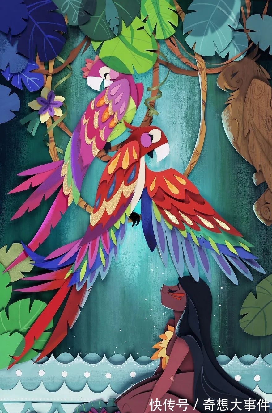 女孩子|也只有这么可爱的女孩子,才能用剪刀,剪出一整个童话故事