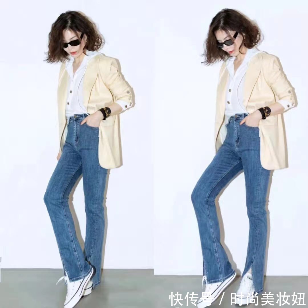 高跟鞋|40+穿衣不用刻意“扮嫩”,看她的高级穿搭,照搬同样优雅时髦