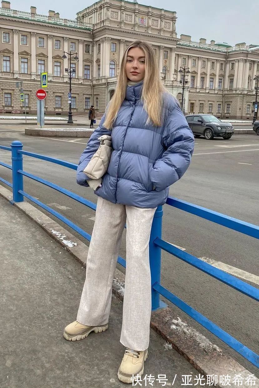 直筒裤 九分裤+短靴=入冬最潮搭配套路,显瘦显高帅翻天!