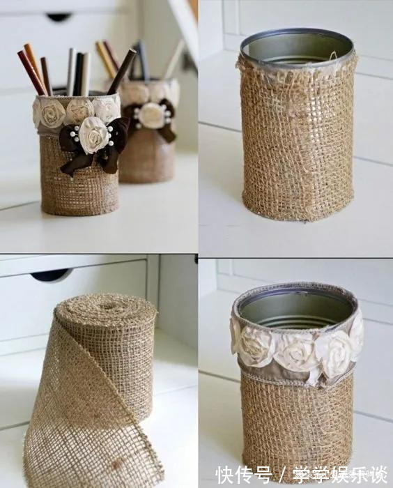 笔筒|奶粉罐、铁管能做些什么环保实用的变废为宝手工合集,附教程