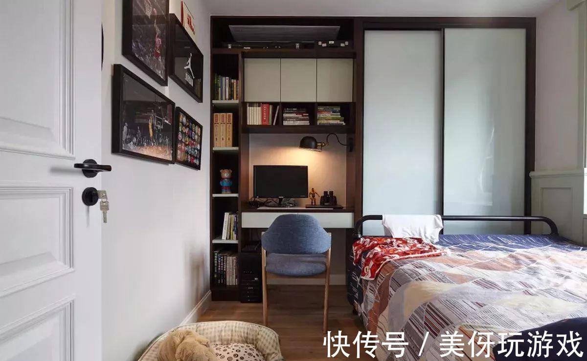 台面|小户型：小卧室一定要装个书桌柜，不占空间还可以当书房用！