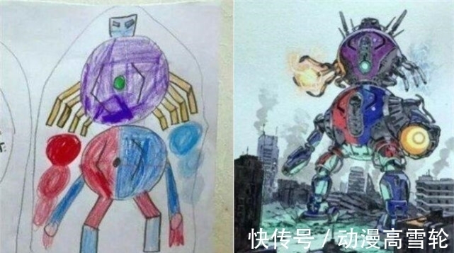 孩子$父亲:孩子你尽管画,改不好算我输