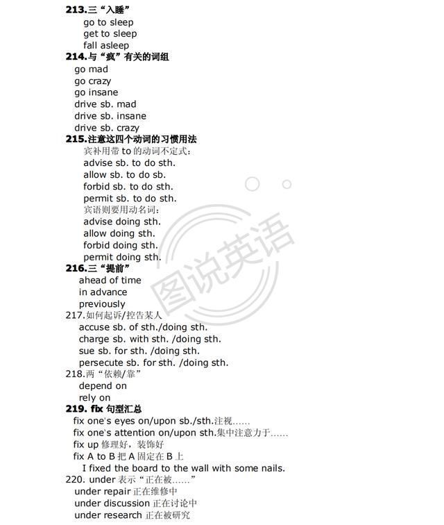 初中英语|图说英语:初中英语短语句型如何日积月累?