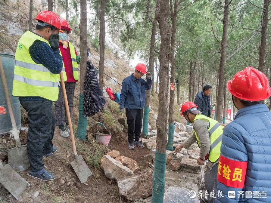 大千佛山风景区|大千佛山风景区绿道联通工程现场，尽职尽责的小伙子