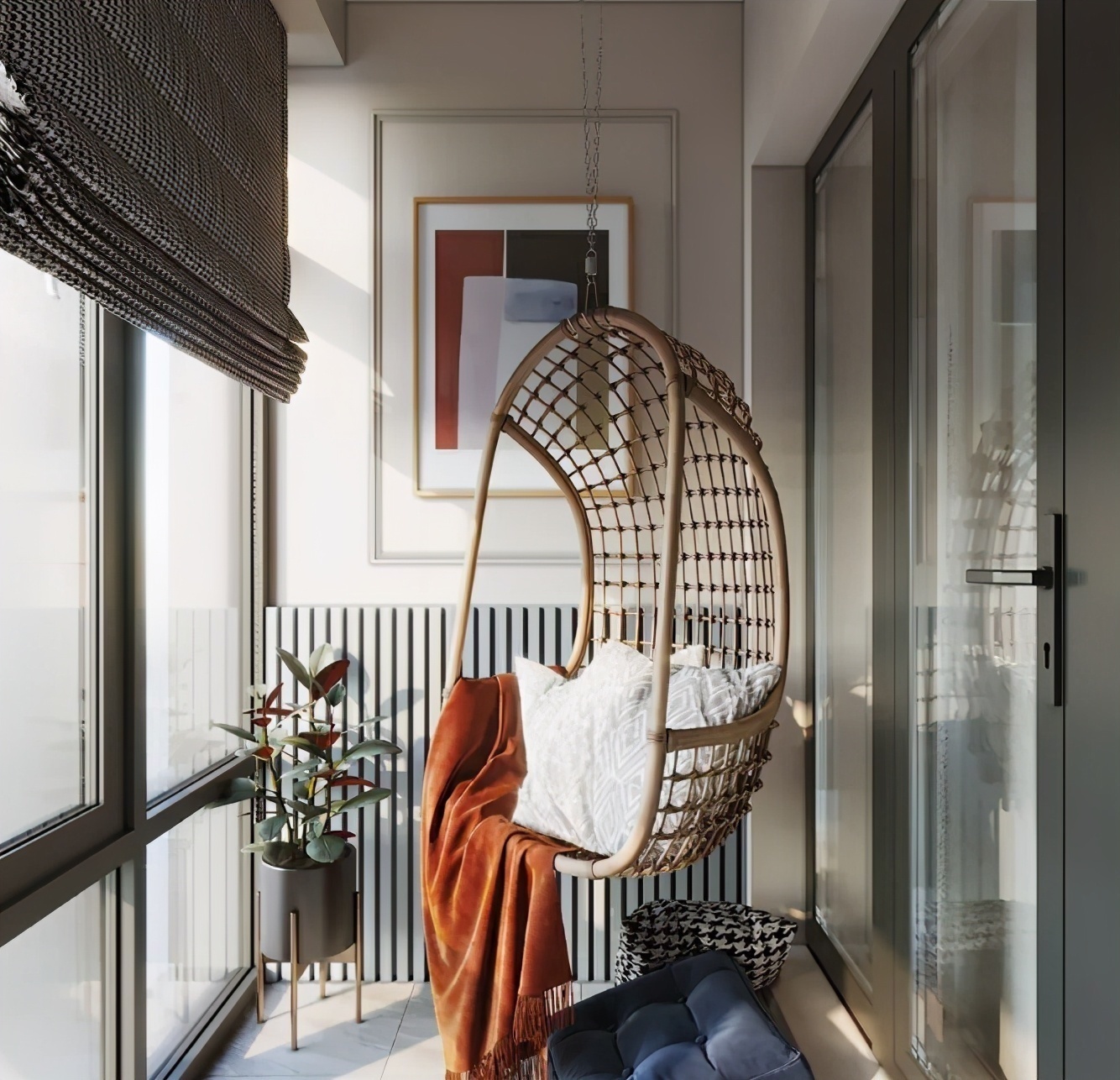 梳妆台|封阳台已经过时了，这16款阳台设计超好看，漂亮还实用