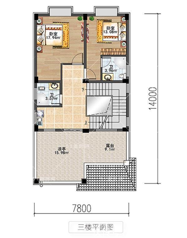 农村|两款火遍农村的三层带阳台小别墅,占地100平米这样设计就对了