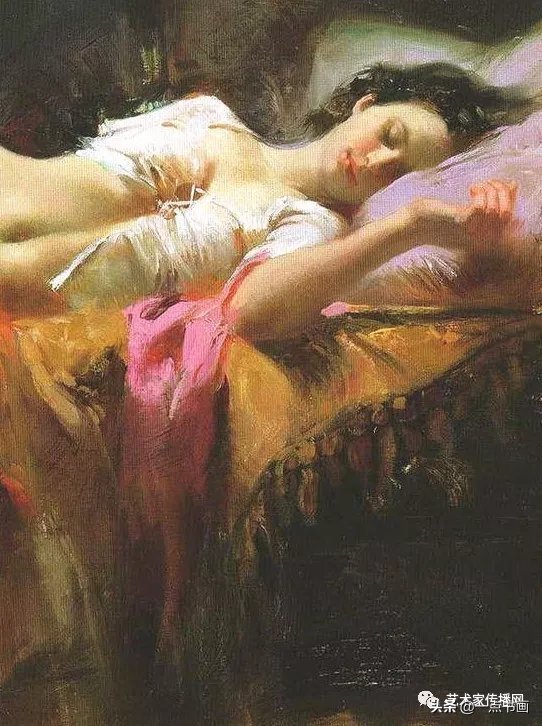 美术学院$皮诺德埃尼的油画人物,色彩斑斓,动静结合,光彩照人