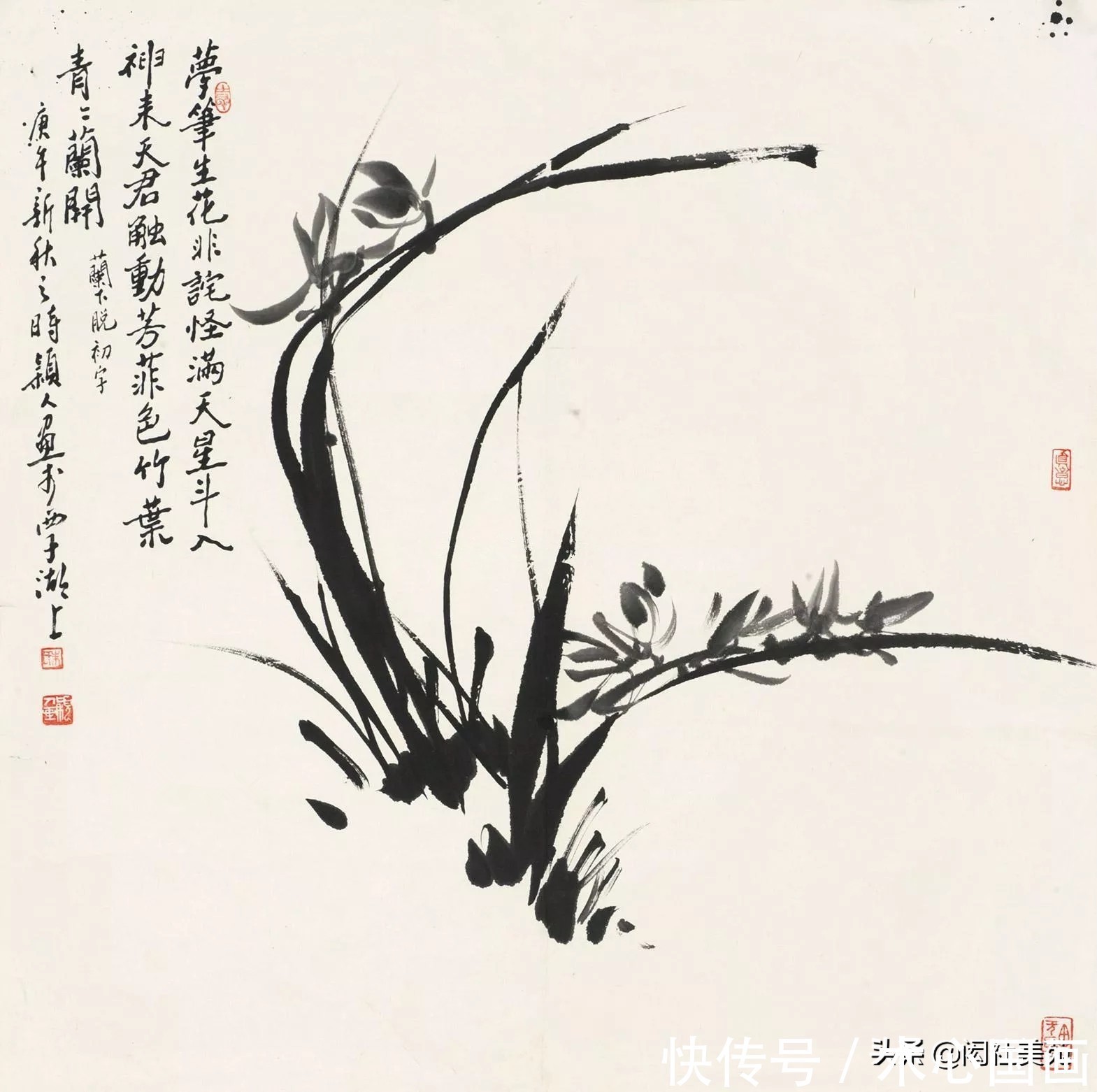 素心!兰画兰诗两芬芳