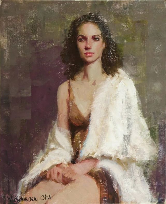 学生$在绘画的道路上，他认为自己永远是一个学生