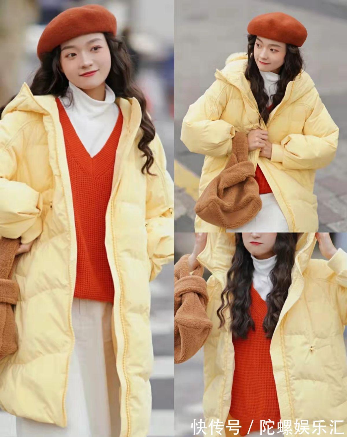 毛衣 羽绒服穿得保暖却不好看?出门前可以看看这些穿搭,照穿就很时髦