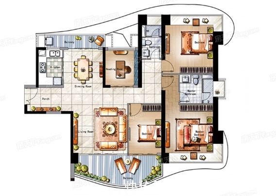 三居室|159平中式风三居室,装修之后特别敞亮大气