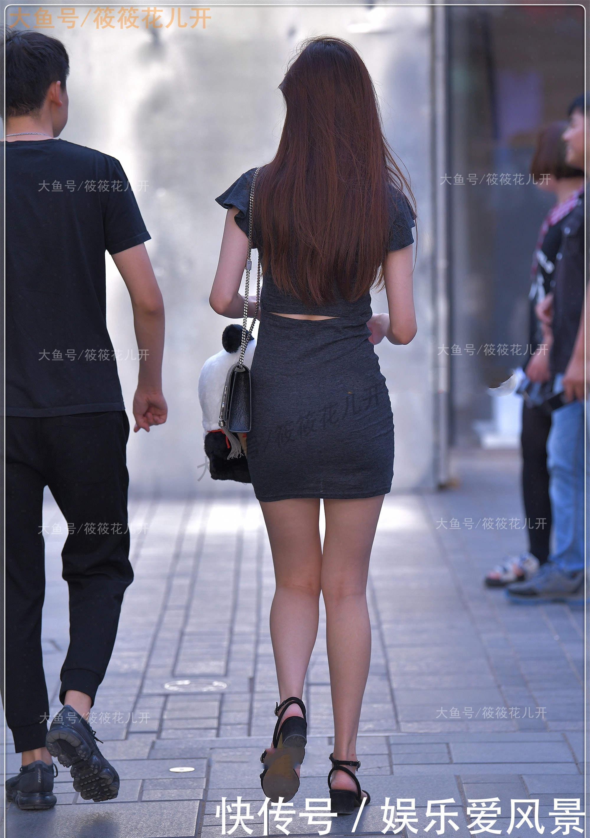 版型|深灰色莫代尔修身裙,面料舒适透气,版型简单时尚