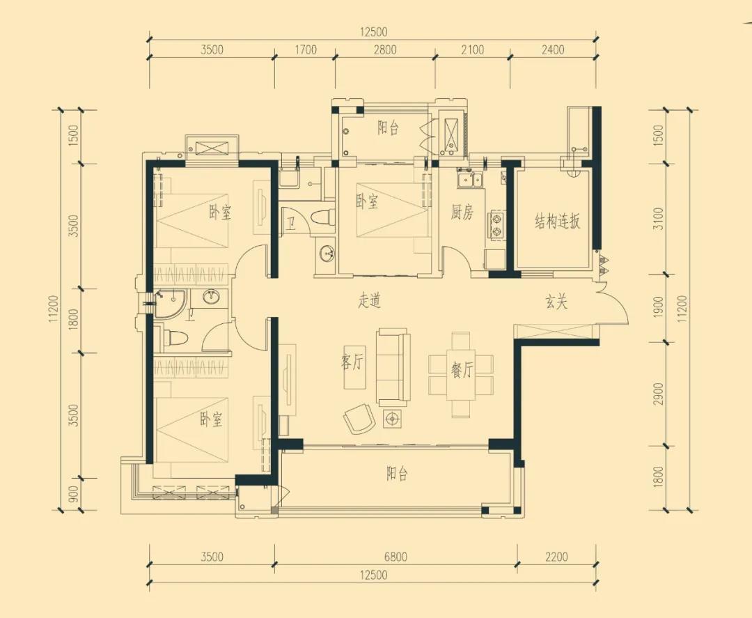 更新换代之下,功能与舒适性不断升级!|运城楼市户型简析 | 运城