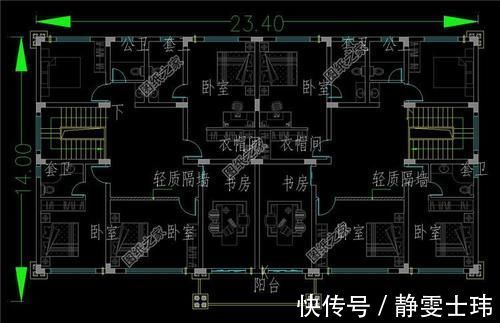 别墅|农村两户连体二层别墅,省钱又省力,两家人齐聚一堂