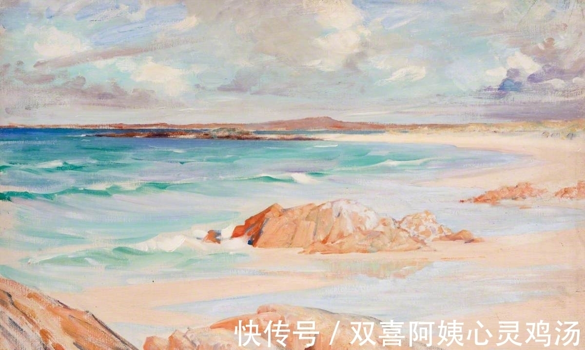亨利·杨·艾利森@大海再壮丽,他也只画石头和水,展示海边寻常小景的优雅美丽