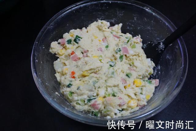 火腿丁|简单快手的营养早餐,10分钟就能搞定,外酥里嫩太好吃了