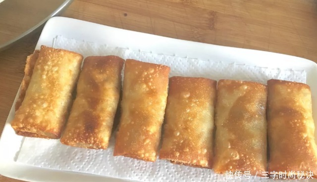 简单|大叔家的过年小吃炸春卷,香脆可口,简单易做,家人喜欢!