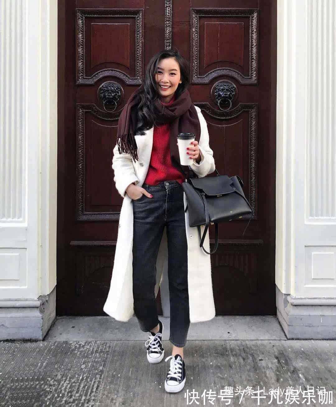 小个子 快来,显高显瘦的“长风衣/大衣”穿搭,经典实用,小个子更要看