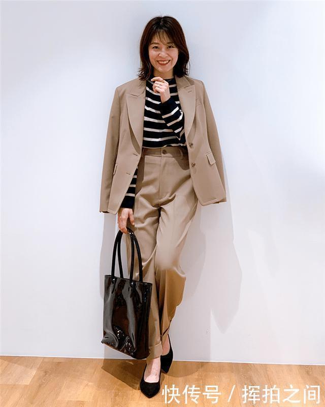 不想通勤服一成不变,学日系美女穿搭,时髦优雅假日也想穿