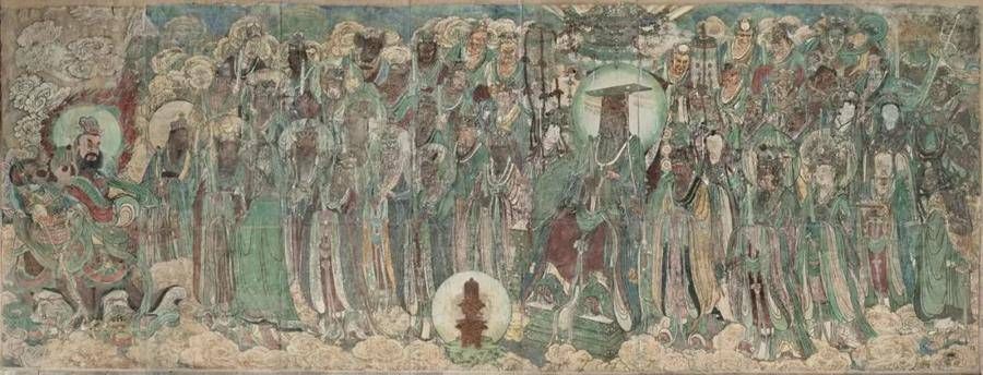 元始天尊#鉴赏｜永乐宫壁画里的色彩美学