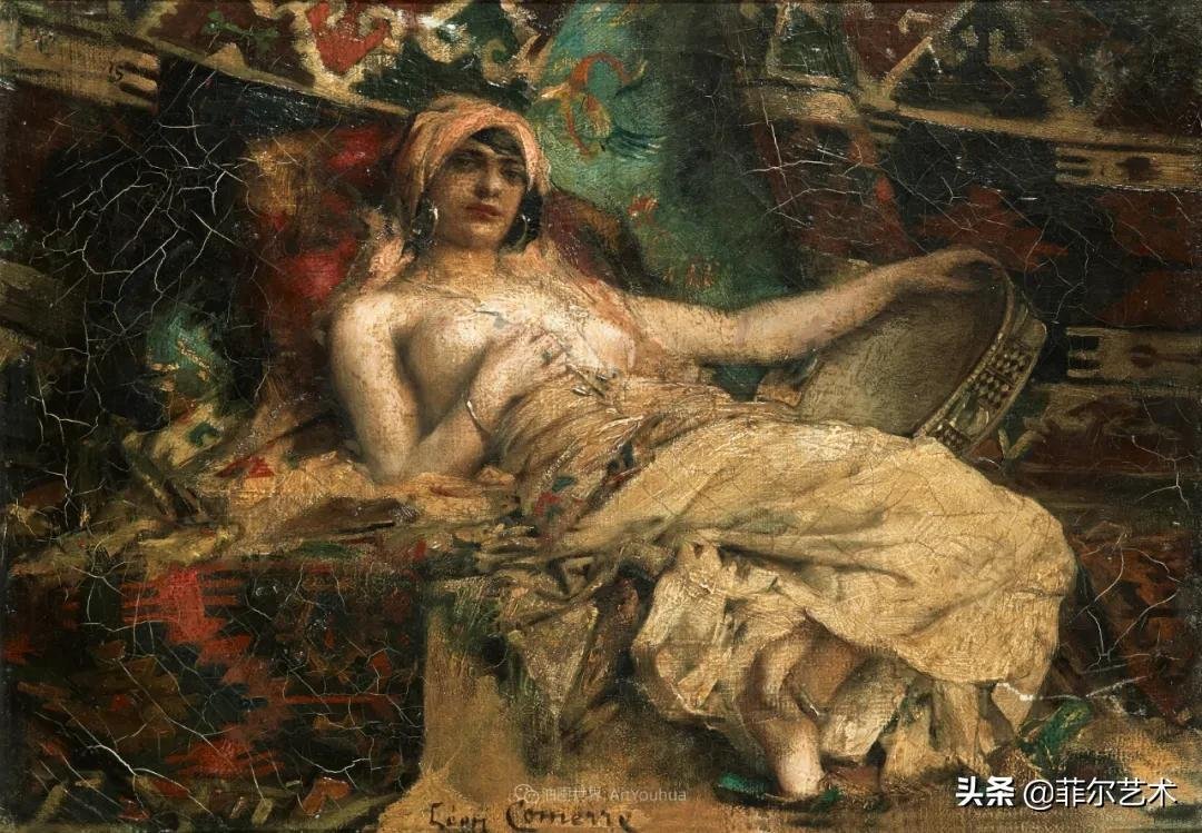 肖像@法国学院派著名画家科默尔,笔下的美丽女性犹如天使下凡