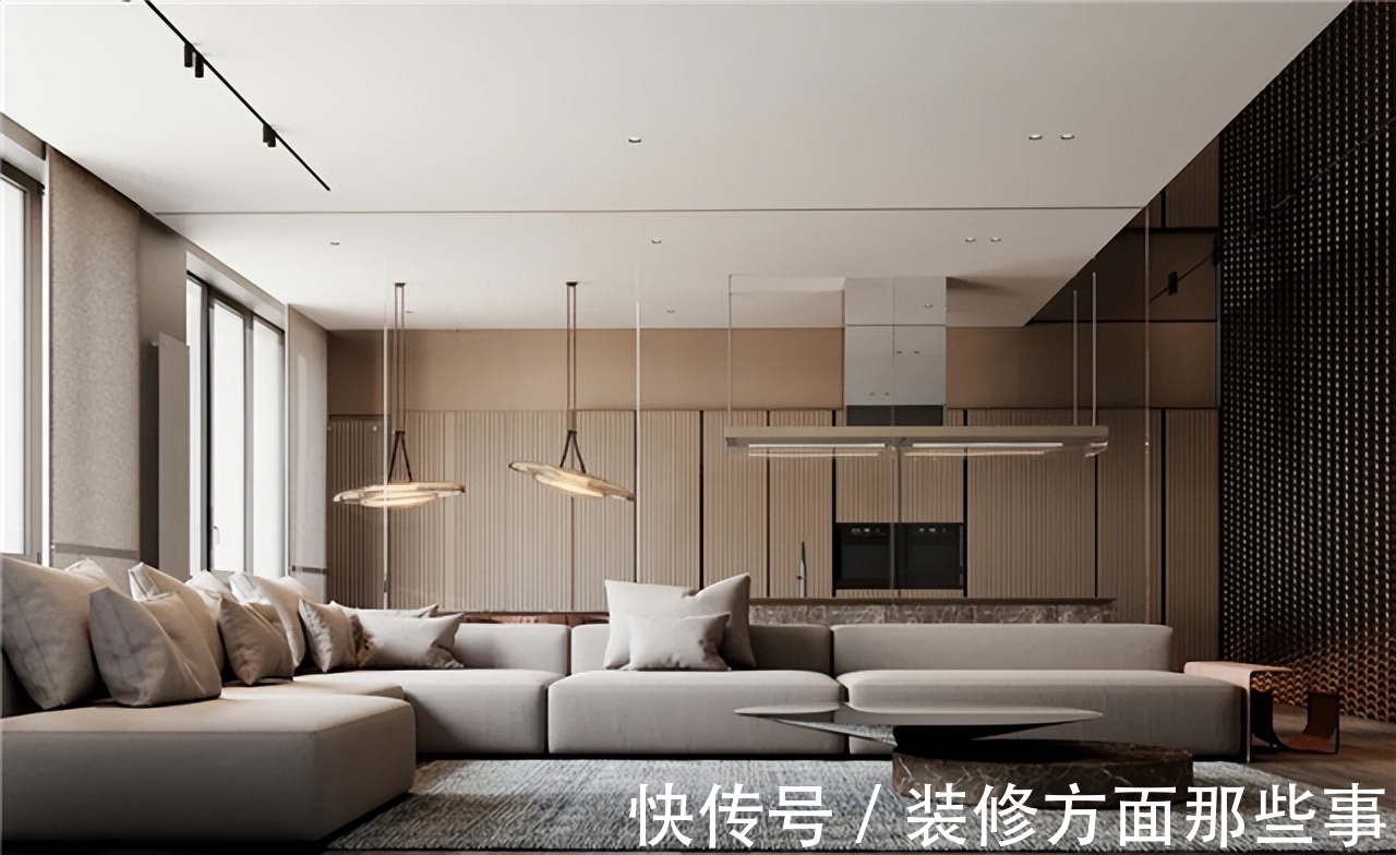 平层|163㎡极简风大平层住宅,刚柔并济营造了简洁有力的空间秩序