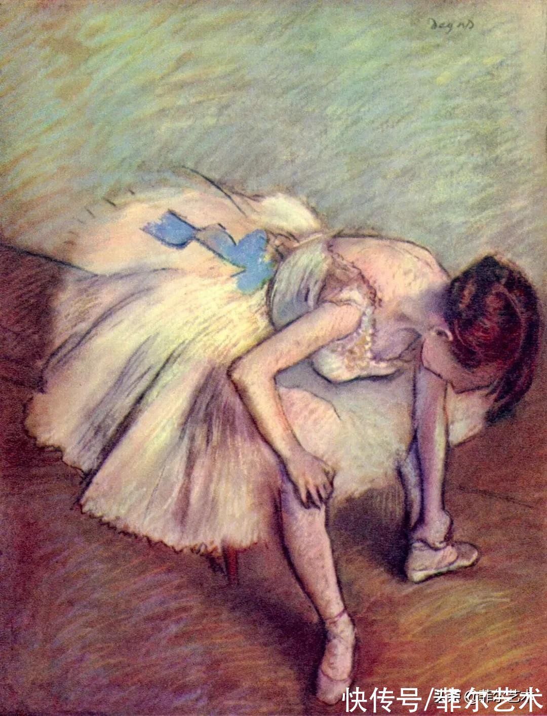 安格尔$法国艺术大师埃德加·德加舞女125幅油画作品,美翻了